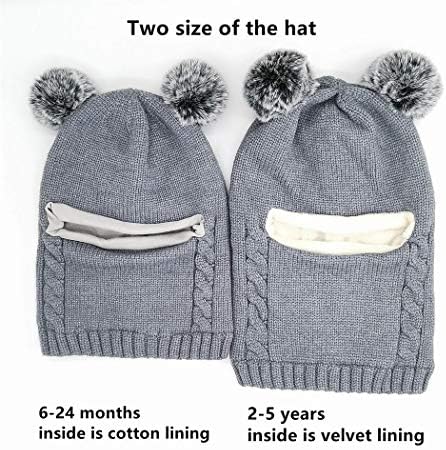 Baby Winter Hat Scarf Set, Unisex Infant Toddler Kids Hat Scarf - Image 3