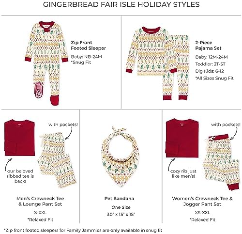 Burt's Bees Baby Matching Family Jammies, Organic Cotton, Holiday Pajamas - Image 2