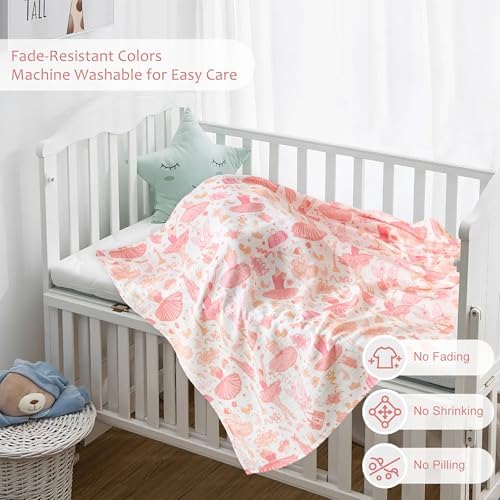 Baby Swaddle Blankets, Bamboo Muslin Receiving Blanket | 1-Pack, Lightweight & - Image 5