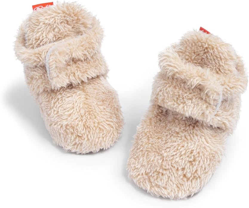 Babelvit Newborn Baby Boy Girl Soft Fleece Booties Stay On Infant Slippers by Babelvit