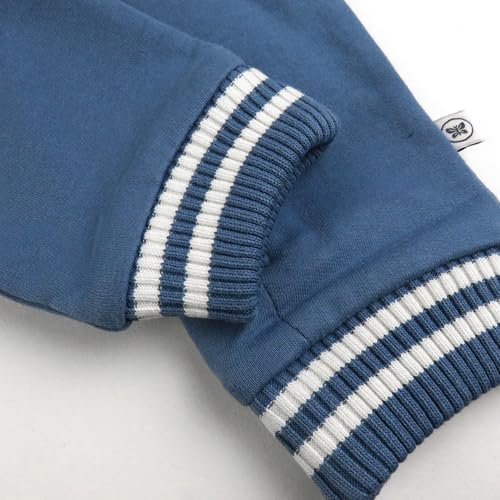 HonestBaby Baby Boys' Hoodie Coverall Team Varsity 100% Organic Cotton - Image 6