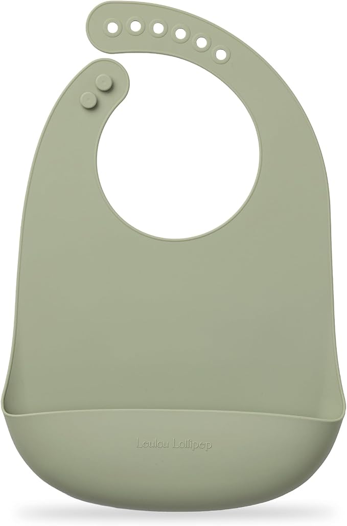 Loulou Lollipop Soft, Waterproof Silicone Feeding Bib by LoulouLollipop