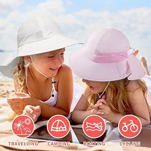 Toddler Baby Sun Hat Kids Summer Beach Essentials Adjustable Beach Hats - Image 4