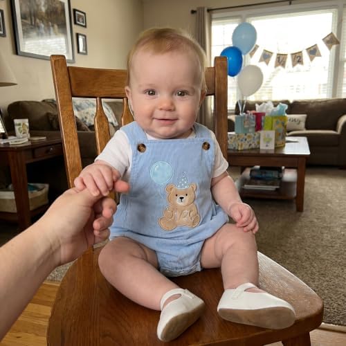 Honganda Baby Boy 1/2 Birthday Outfit Half Way to One Cake Smash Romper - Image 2