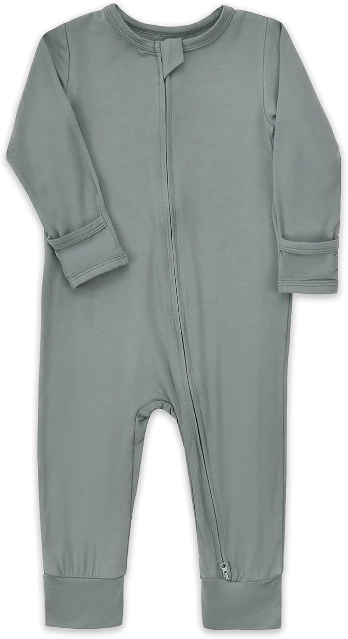 Aablexema Unisex Rayon of Bamboo Baby Footless Pajamas Romper - Image 2