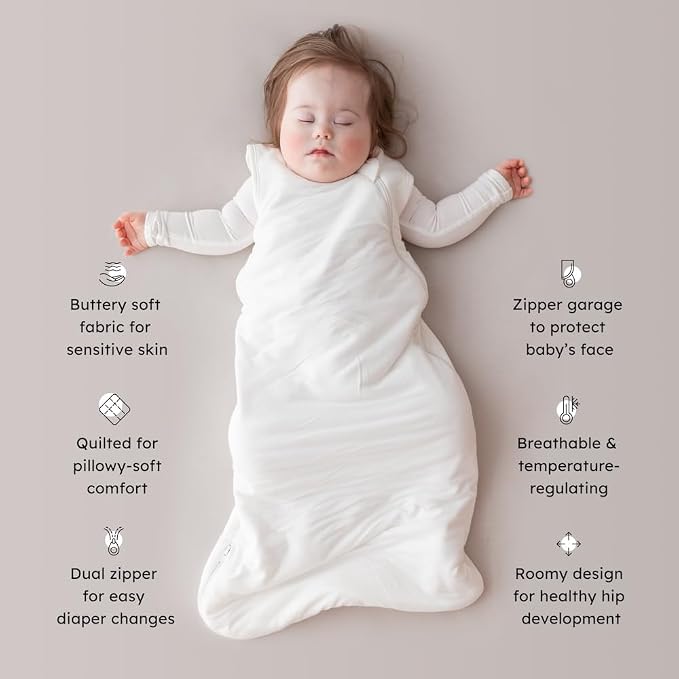 KYTE BABY Sleep Bag 1.0 TOG, Rayon Made From Bamboo Wearable Blanket, Dual - Image 3