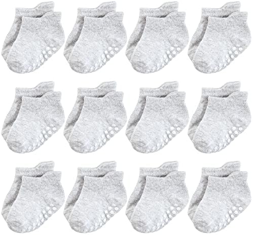 Hudson Baby Unisex Baby Non-Skid No-Show Socks by HudsonBaby