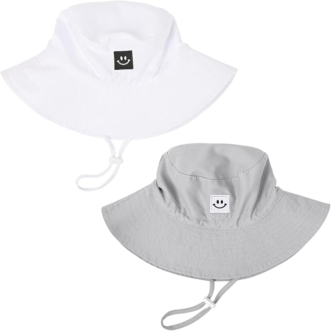 Baby Toddler Sun Hat, Kids Summer UPF 50+ Foldable Beach Bucket Hat by Bucaum