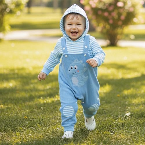 Infant Baby Boy Fall Winter Clothes Outfit Hooded Long Sweatshirt Pant Set - Image 5