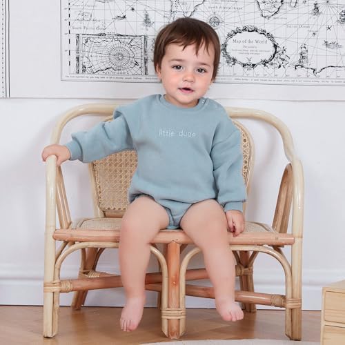 VISGOGO Newborn Infant Baby Boy Oversized Romper Sweater Bodysuits Coming Home - Image 2