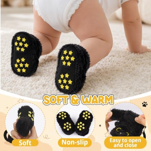 Baby Boys Girls Booties Newborn Baby Shoes Unisex Winter Warm Infant Slippers - Image 4