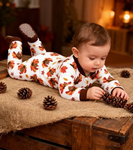 uideazone Baby Girls Footed Pajamas, Zip Sleeper - Image 6