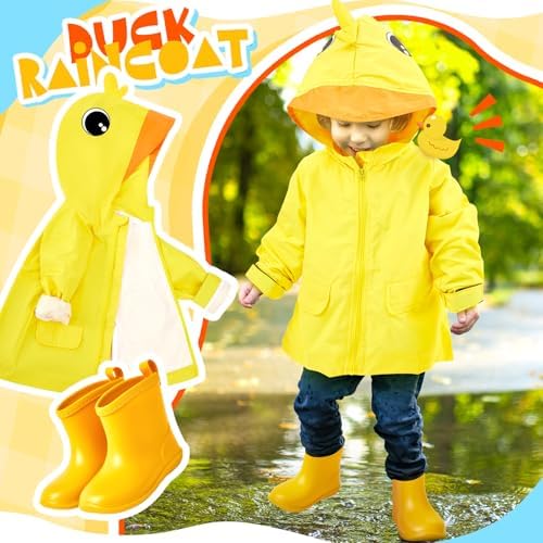 Twistover 2 Pcs Toddler Raincoat Boot Set - Image 2