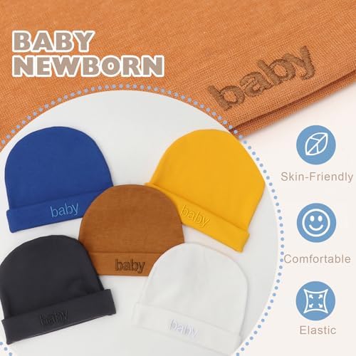 BQUBO Newborn Baby Hat Mittens Socks Set Infant Cotton Beanie Gloves Thick Warm - Image 7