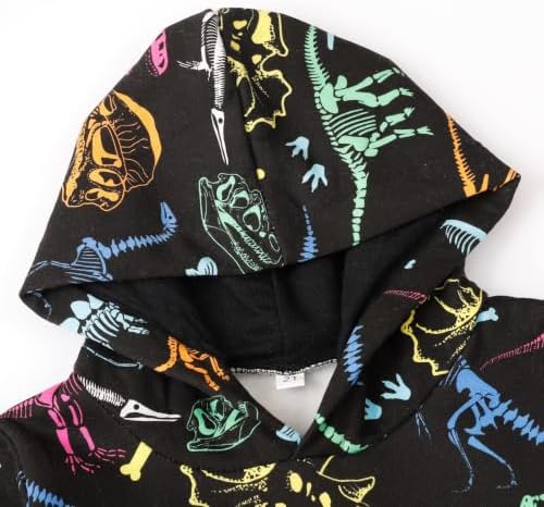 RETSUGO Baby Boys Dinosaurs Hoodie Boy Girls Truck Pullover - Image 4