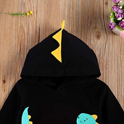 Sasaerucure Baby Boy Dinosaur Hoodie Sweatshirt - Image 2
