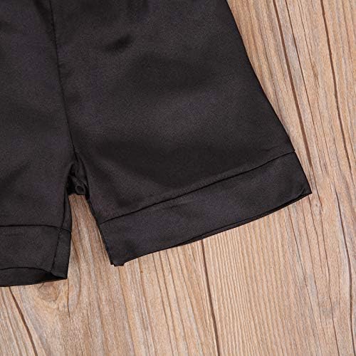 Kids Baby Girl Boy Satin Pajamas Set Button Down Sleep Shirt Top+Long Pants - Image 7
