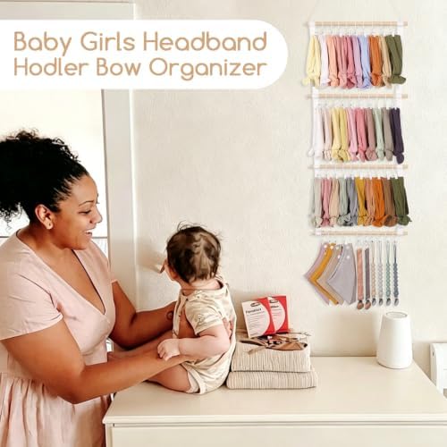POVETIRE Headband Holder for Girls Baby Headband Organizer Head Bands Hair - Image 2