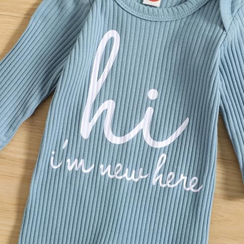 GRNSHTS Newborn Baby Boy Romper Coming Home Outfits Letter Print Bodysuit - Image 5