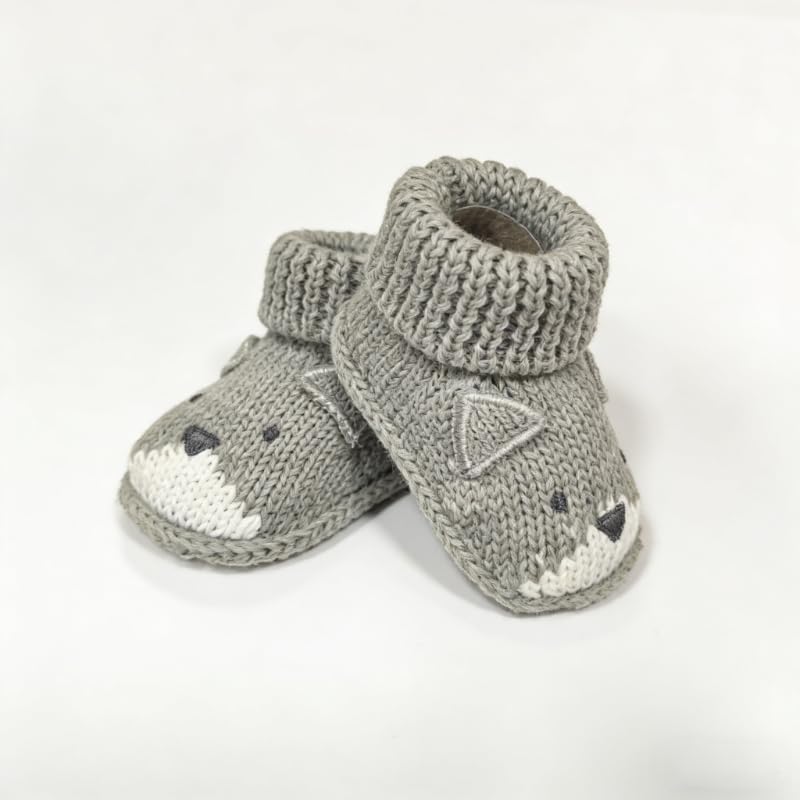 2 pairs Cute Knit Animal Baby Booties - Image 7