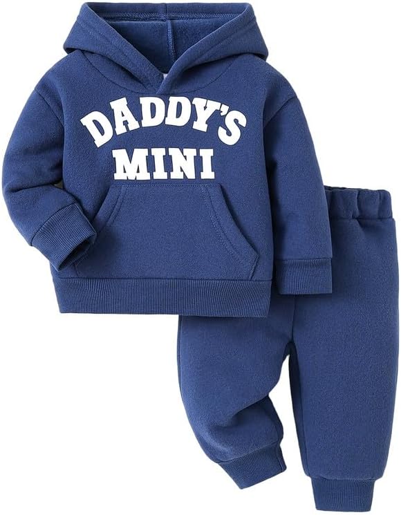 Toddler Baby Boy Fall Clothes Long Sleeve Hoodie Sweatshirts Pants Set Infant by Voonlie