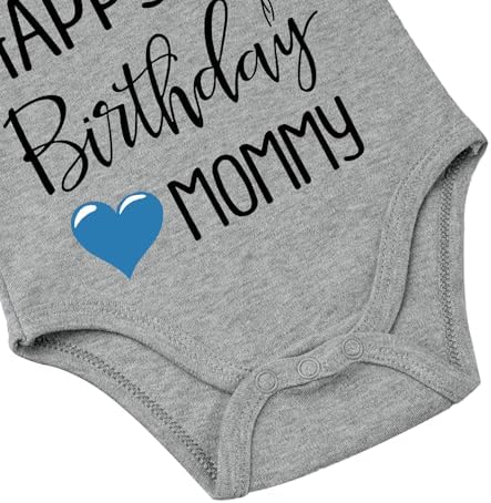 Happy Birthday Mommy Baby Bodysuit Happy Birthday Mommy Baby Outfit - Image 4