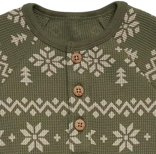 Modern Moments by Gerber Baby Henley Waffle Knit Romper - Image 2