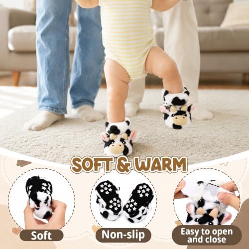 Baby Boys Girls Booties Newborn Baby Shoes Unisex Winter Warm Infant Slippers - Image 4