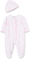 Little Me Clothes for Baby Girls 100% Cotton Scratch-Free Tag Footed One-Piece by LittleMeChildrensApparel