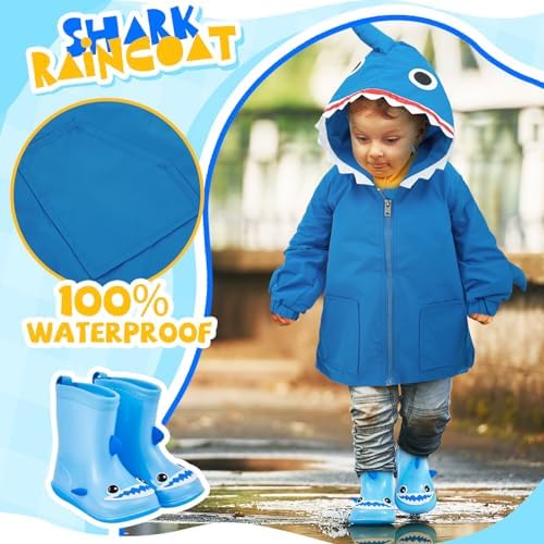 Twistover 2 Pcs Toddler Raincoat Boot Set - Image 5