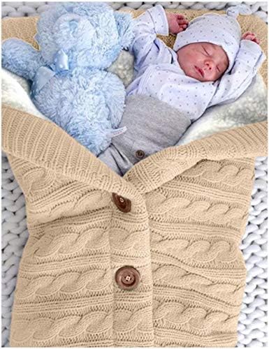 XMWEALTHY Unisex Infant Swaddle Blankets Soft Thick Fleece Knit Baby Girls Boys - Image 3