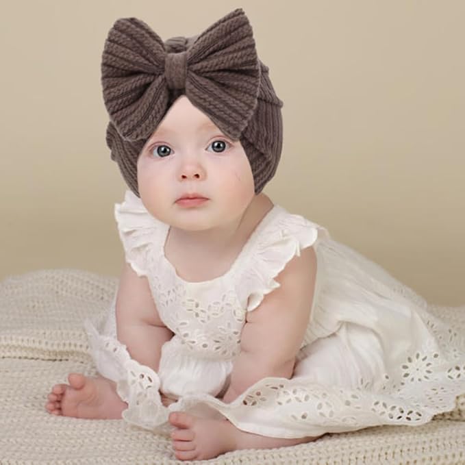 Cinaci 4 Pieces Baby Girls Turban Hats - Image 6