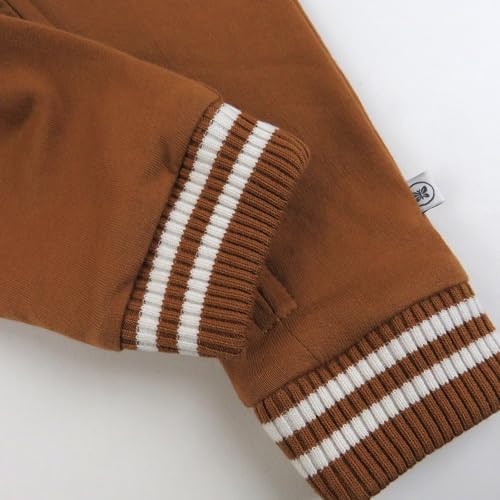 HonestBaby Baby Boys' Hoodie Coverall Team Varsity 100% Organic Cotton - Image 5