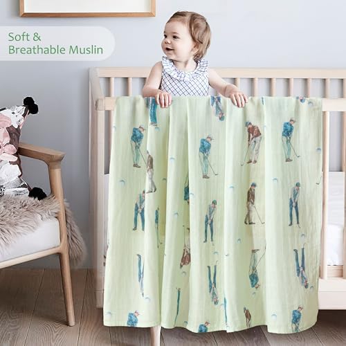 Baby Swaddle Blankets, Bamboo Muslin Receiving Blanket | 1-Pack, Lightweight & - Image 2