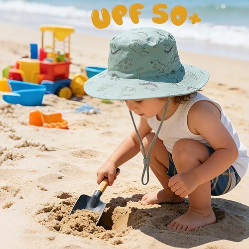 Baby Sun Hat UPF 50+ Toddler Bucket Summer Kids Beach Hats - Image 3