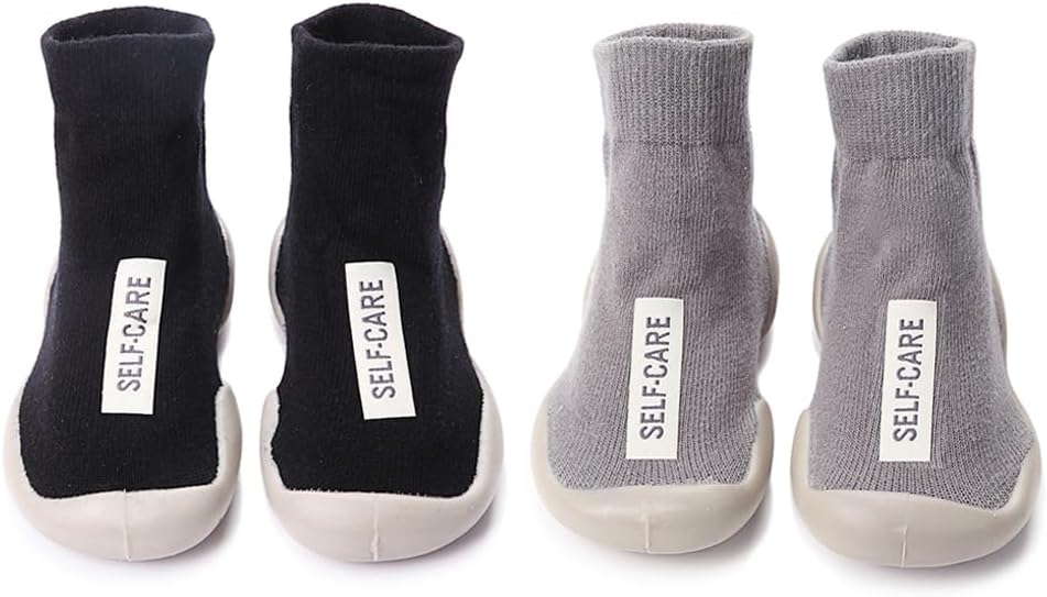 Baby Non Slip Socks Shoes Toddler Girls Boys First Walking Shoes Infant Indoor by HOVELL