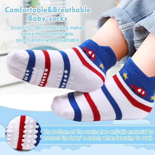 Toddler Non Slip Grip Ankle Socks - Image 4
