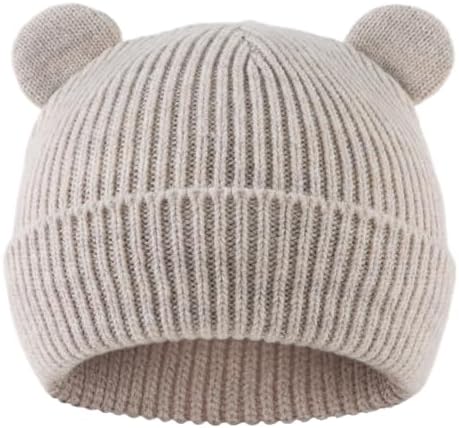 Bear Baby Beanie Knitted Baby Winter Hat Infant Toddler Boys Girls Beanie by MniJiza