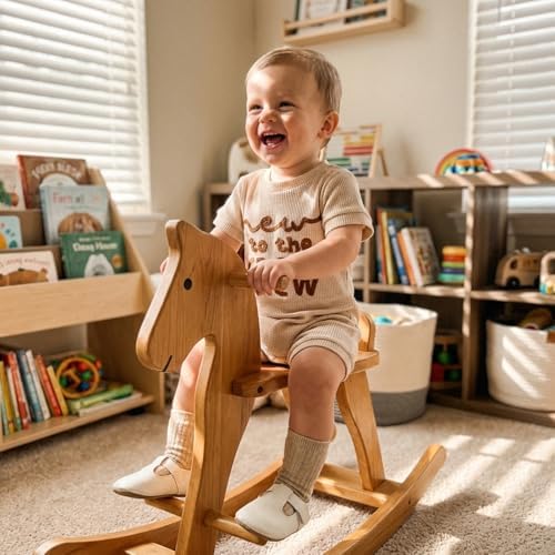 allshope Newborn Baby Boy Summer Outfit Romper Letter Embroidery Short Sleeve - Image 4