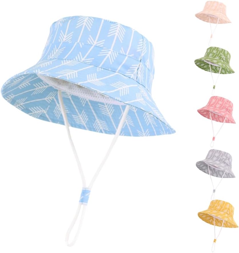 LANGZHEN Sun Protection Hat for Kids Toddler Boys Girls Wide Brim Summer - Image 2