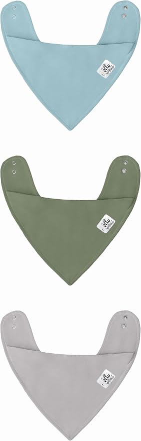 The Ollie World Bandana Bibs – Adjustable Snaps, Moisture-Wicking Fabric by TheOllieWorld