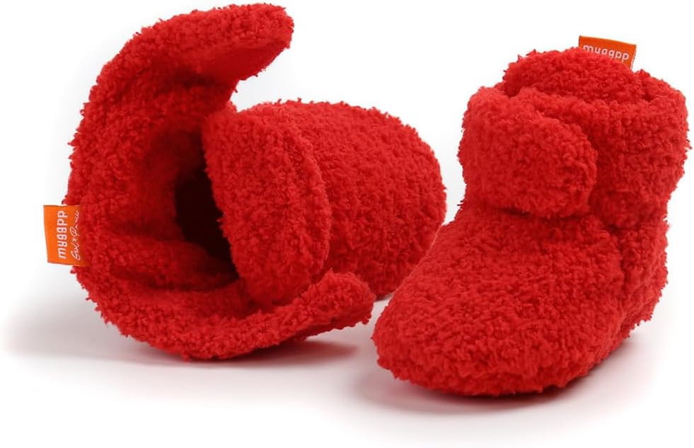 Baby Booties Cozy Fleece Slippers Soft Baby Shoes - Image 5