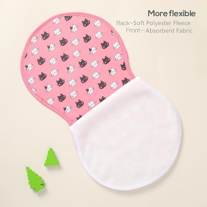 sleepyturtle Pack of 5, Baby Burp Cloths, Soft and Absorbent - Image 3