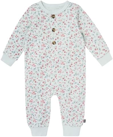Modern Moments by Gerber Baby Henley Waffle Knit Romper by ModernMomentsbyGerber