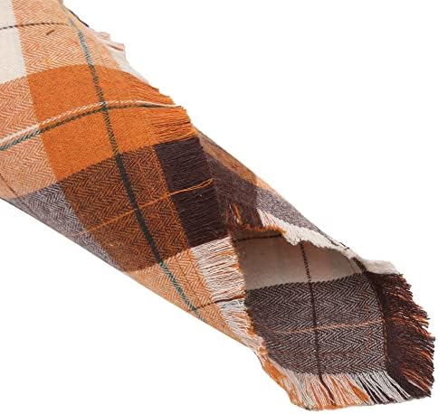 Fall Dog Bandana Autumn Thanksgiving Plaid Reversible Triangle Bibs Scarf - Image 4