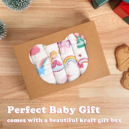 Baby Burp Cloths Muslin Washcloths 6 Pack Cotton Burp Rags - Image 7