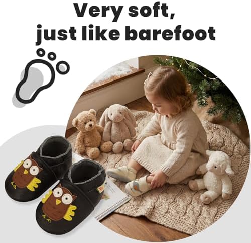 YALION Baby Soft Leather Shoes Suede Sole Infant Toddler First Walking Sports - Image 5