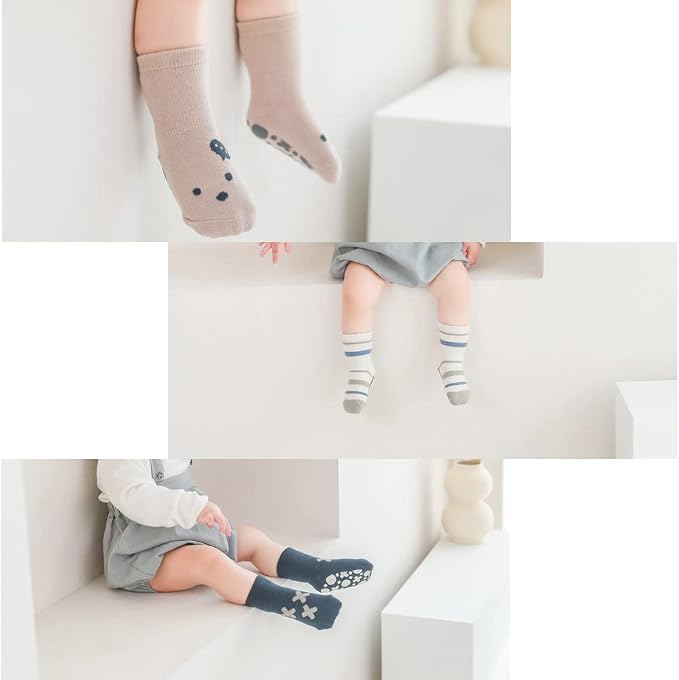 Exegawe Toddler Non Slip Socks, Cute Baby Socks - Image 6