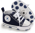 Unisex Baby Girls Boys Canvas High-top Shoes, Newborn Infant Anti-Slip Soft by KKIIDDSS