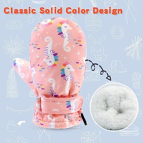 BAVST Toddler Waterproof Mittens Fleece Lined Baby Boys Girls Winter Warm Glove - Image 4